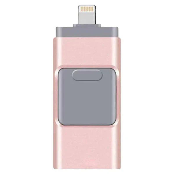 Ikke mer full telefonminne med vår 4-i-1-minnepinne. Denne passer til alle enheter!