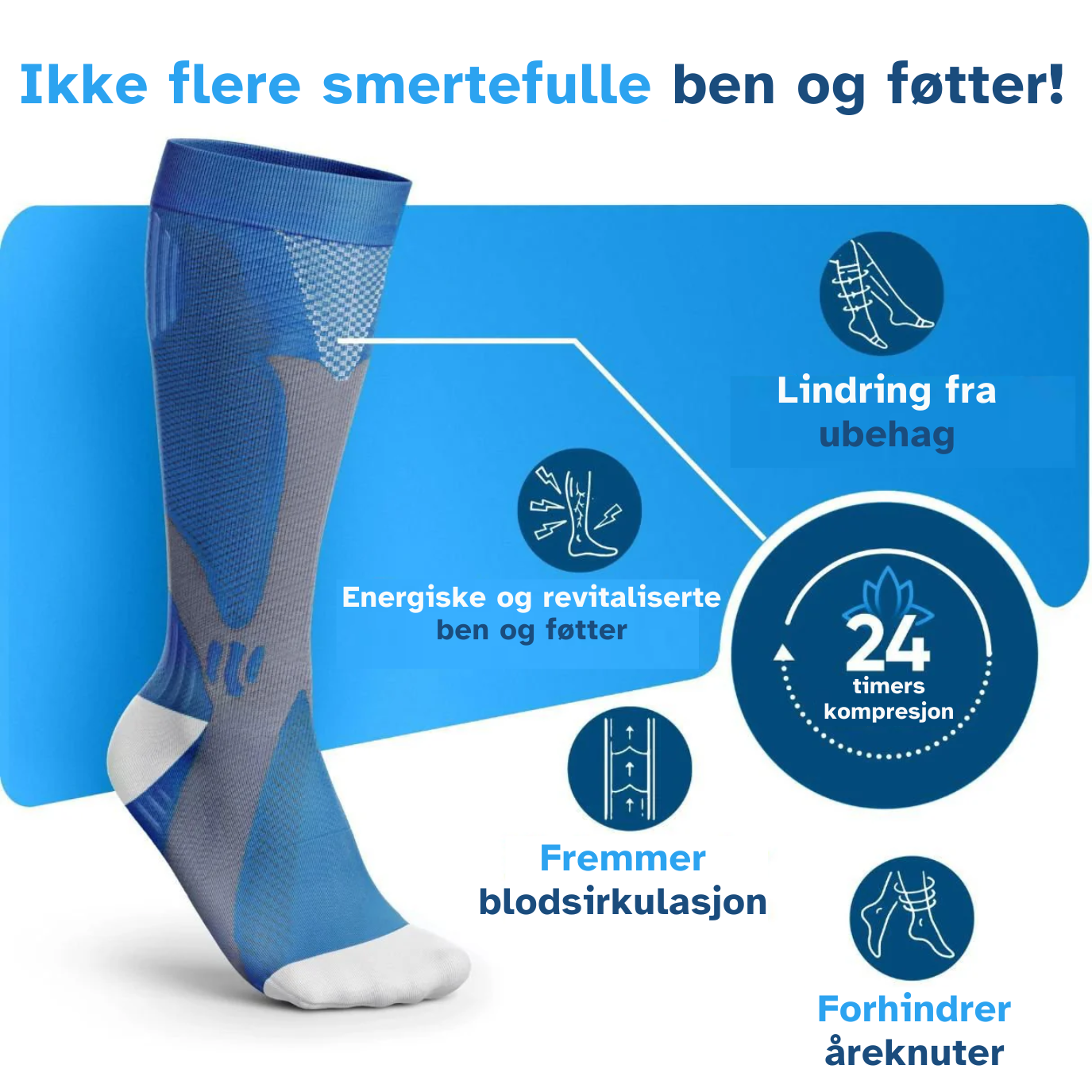 Lumara - Kompresjonsstrømper for smertefrie ben og føtter